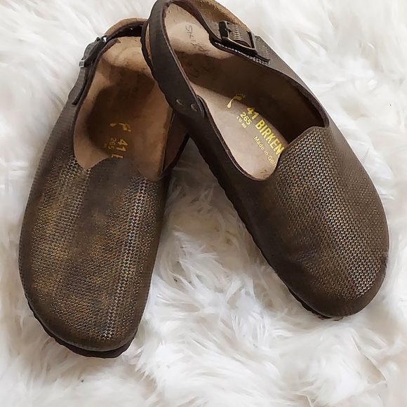 Birkenstock Shimmer Brown camo Mules - Picture 12 of 12